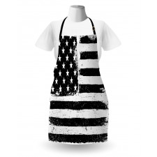 Black and White Flag Apron