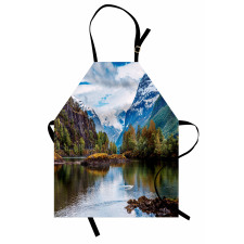 Snowy Norway Mountains Apron