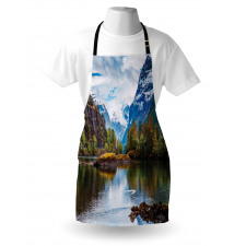 Snowy Norway Mountains Apron