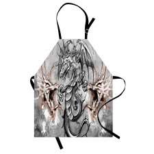 Scary Creature Sketch Apron