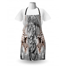 Scary Creature Sketch Apron