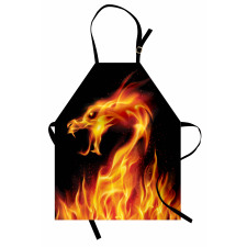 Abstract Fiery Creature Apron