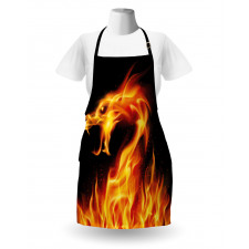 Abstract Fiery Creature Apron