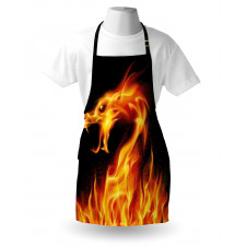 Abstract Fiery Creature Apron