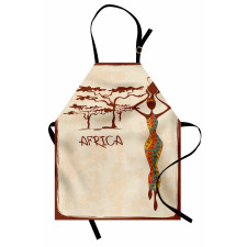 Slim Vintage Girl Apron