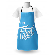 I Like Fitness Words Apron