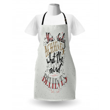 Body and Mind Words Art Apron