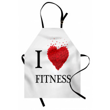 Love Fitness Hearts Apron