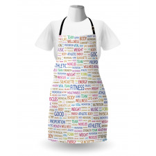 Psychical Activity Word Apron
