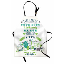 Positive Life Phrase Apron