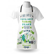 Positive Life Phrase Apron