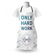Sports Words Dumbbell Apron