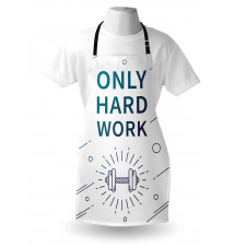 Sports Words Dumbbell Apron