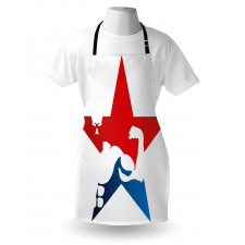 Athlete Silhouette Star Apron