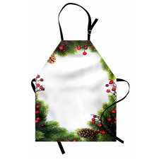 Xmas Frame Pine Cones Apron