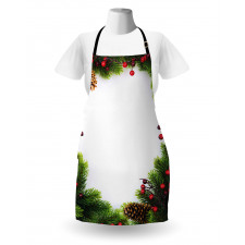 Xmas Frame Pine Cones Apron