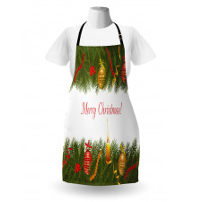 Tree Candle Greeting Apron