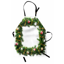 Winter Square Wreath Apron