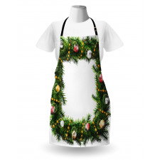 Winter Square Wreath Apron