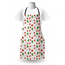 Xmas Tree Santa Claus Apron