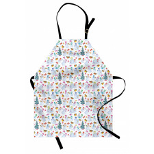 Snowman Pines Robbons Apron