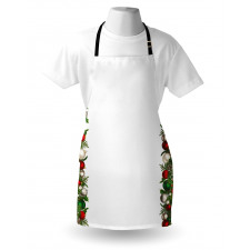 Pine Spikes Berries Apron