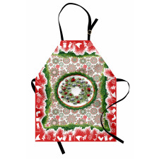 Fir Wreath Ornaments Apron