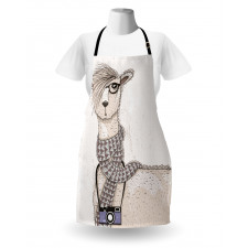 Hipster Lama Camera Apron