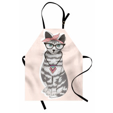 Kitty Glasses Apron