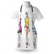 Fashion Models Art Apron