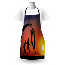 Boys Play Basketball Apron