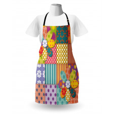 Flower Polka Dots Mix Apron