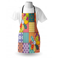 Flower Polka Dots Mix Apron