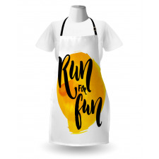 Run for Run Words Apron