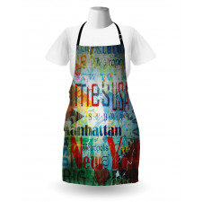 Grunge Words Culture Apron