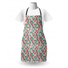 Abstract Mosaic Floral Apron