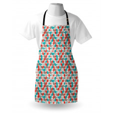 Abstract Mosaic Floral Apron