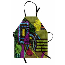 Grunge Murky Trippy Apron