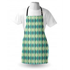 Oval Curved Lines Dots Apron