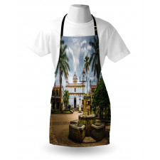 Mayan Town with Palms Apron