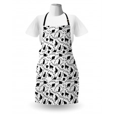 Kittens Footprints Paws Apron