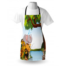 Cartoon Animals Funny Apron