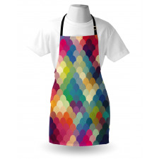 Colorful Retro Scales Apron