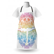 Woman in Balance Mandala Apron