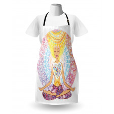 Woman in Lotus Position Apron