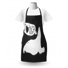 Polar Bear Grunge Apron