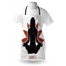 Lotus Woman Flower Grunge Apron