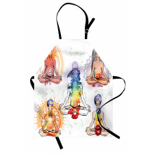 Men in Watercolors Sketch Apron