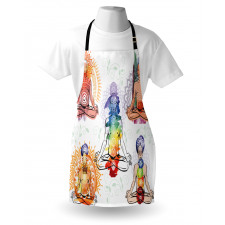 Men in Watercolors Sketch Apron