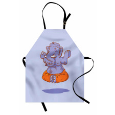 Cartoon Elephant Figure Apron